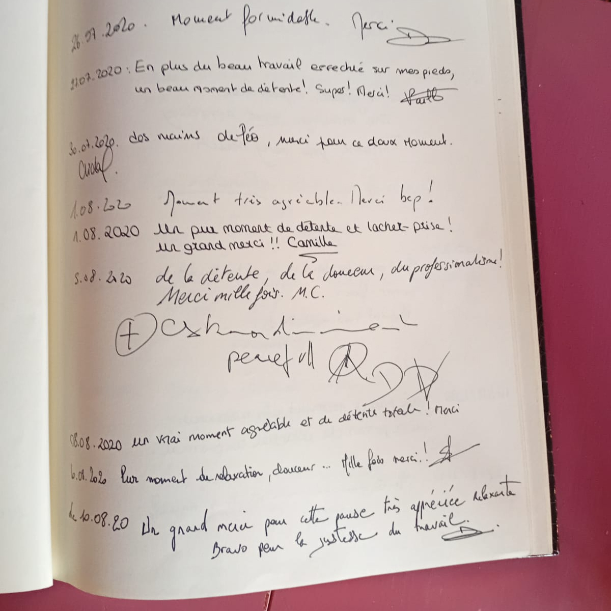 Page du livre d'or 2
