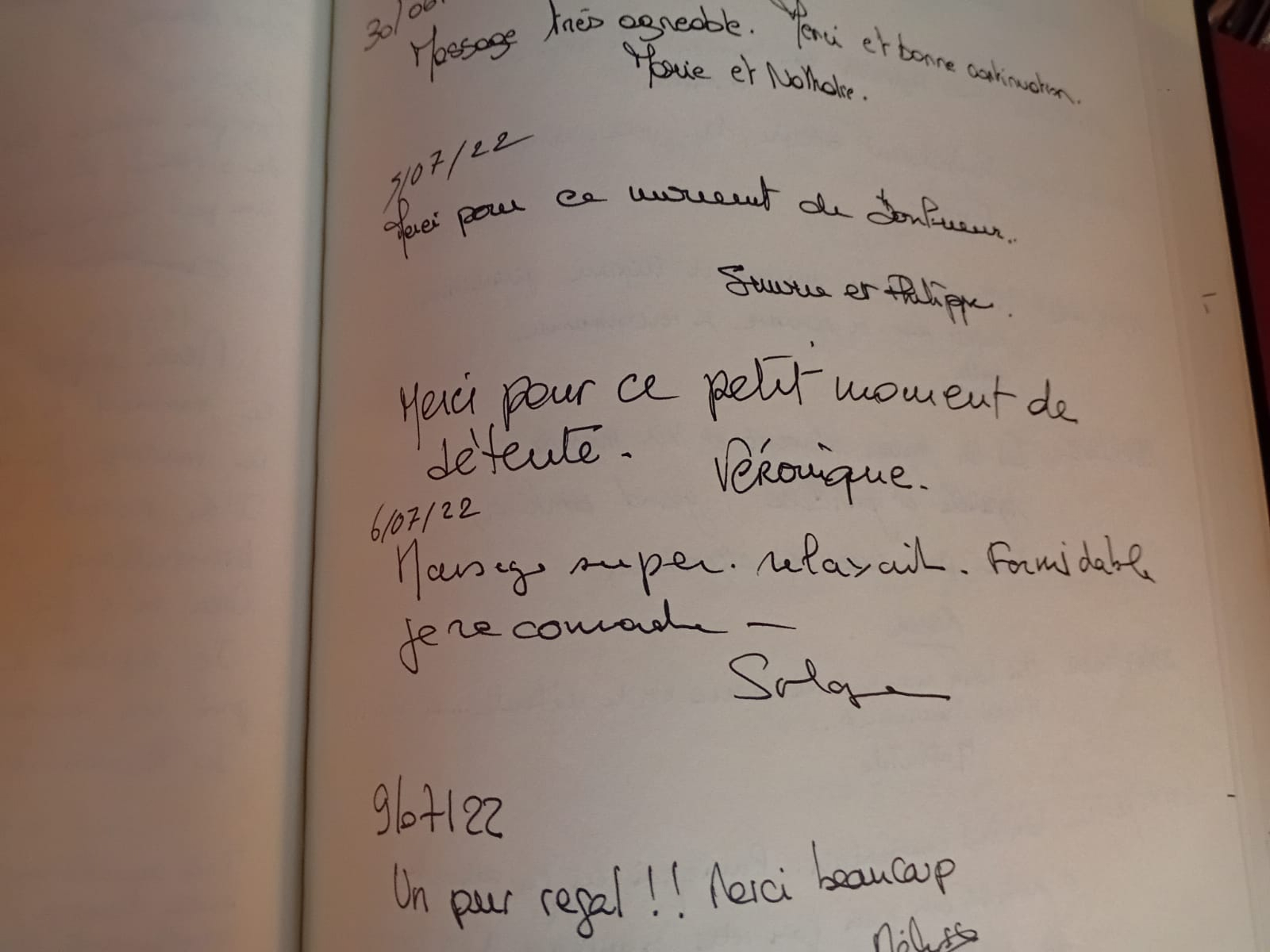Page du livre d'or 4