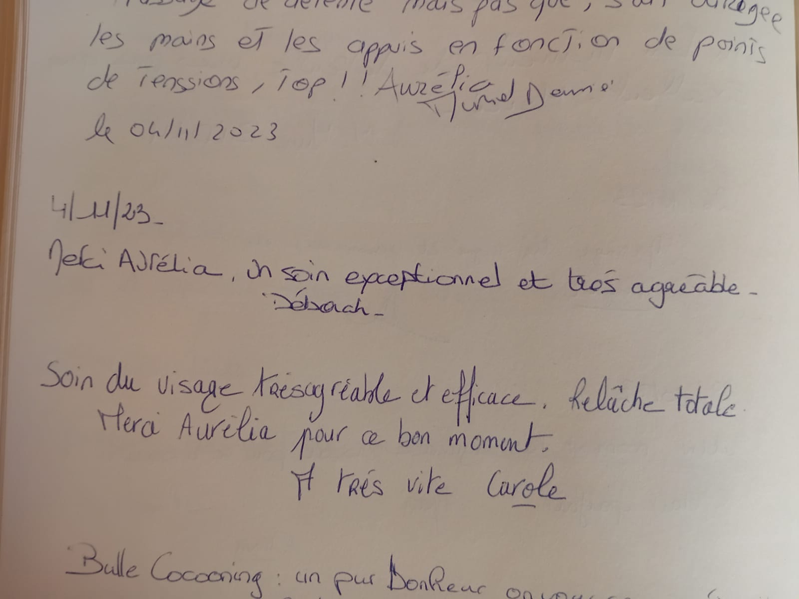 Page du livre d'or 7